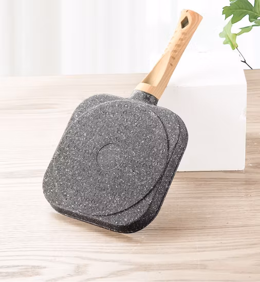 3 PCS Non Stick 3in1 Multi Function Breakfast Maker Frying Pan 24cm Open 3-Ply Stainless Steel Cookware Fry Pan