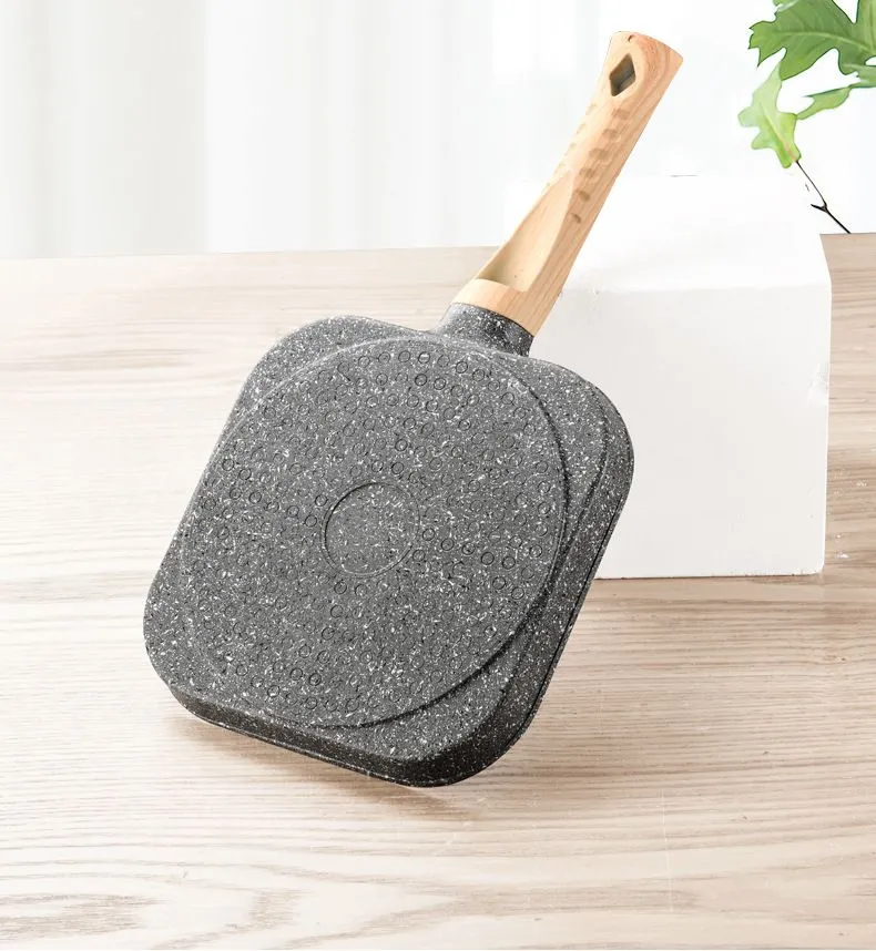 3 PCS Non Stick 3in1 Multi Function Breakfast Maker Frying Pan 24cm Open 3-Ply Stainless Steel Cookware Fry Pan