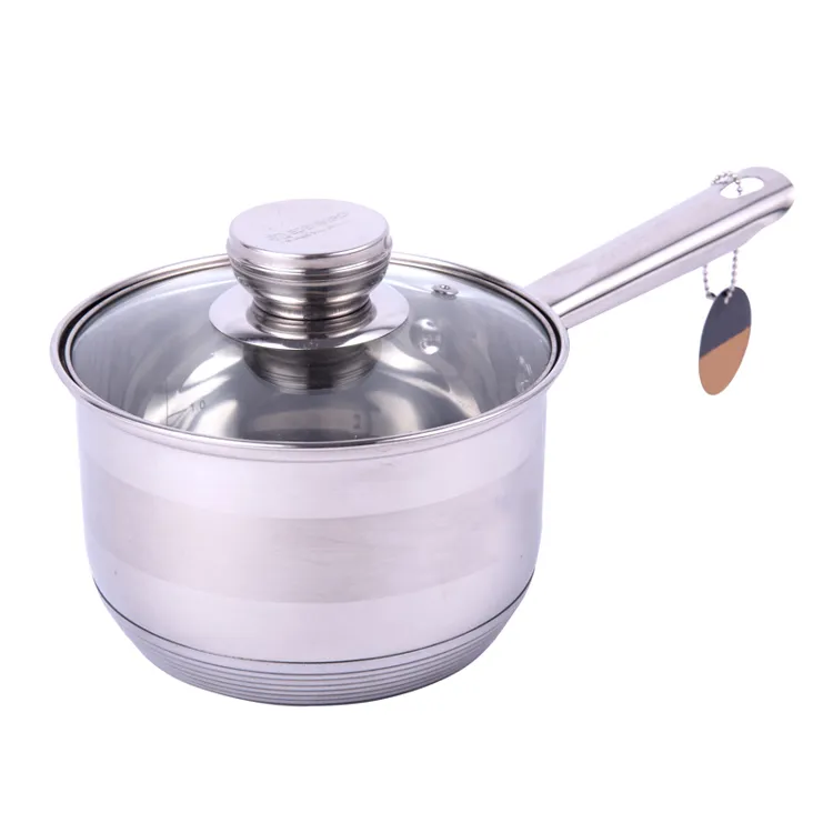 스테인레스 스틸 주방 용품 뚜껑이 달린 미니 냄비 우유 냄비 소스 팬